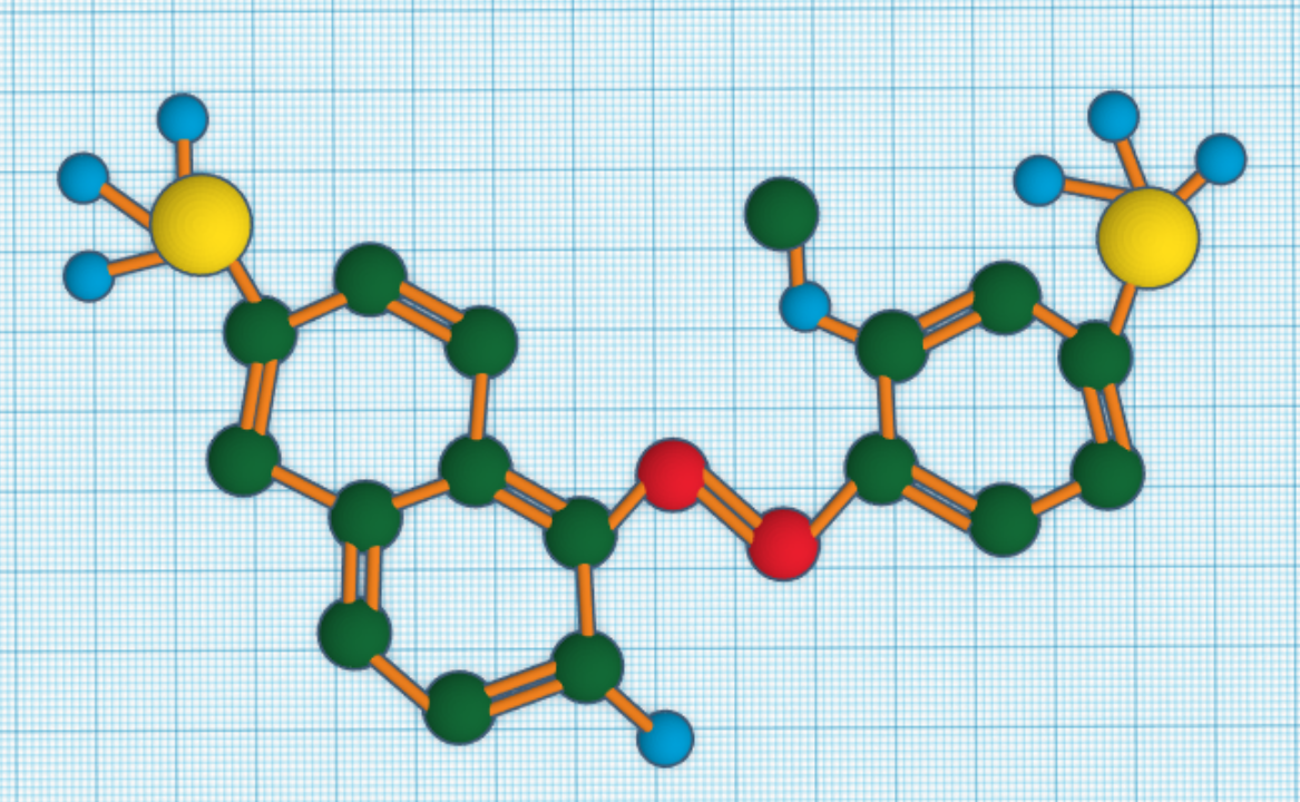 Future Engineers :: Name that Molecule Challenge :: Gallery :: Red dye 40 (Allura  Red AC)