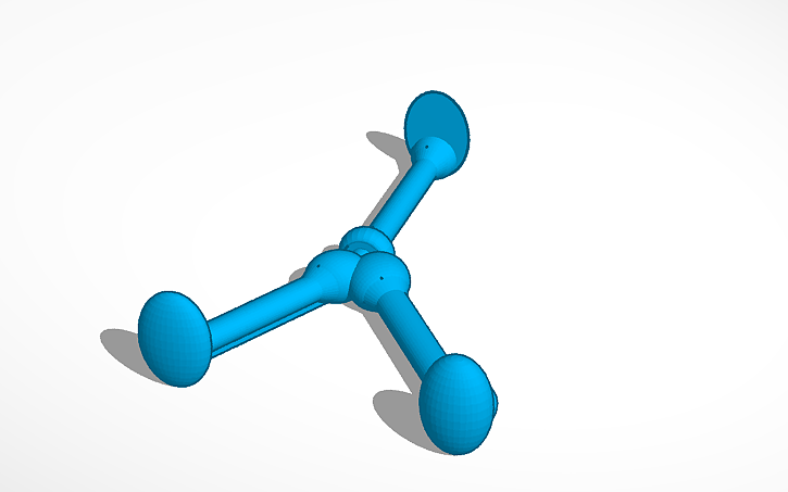 calcium atom model 3d